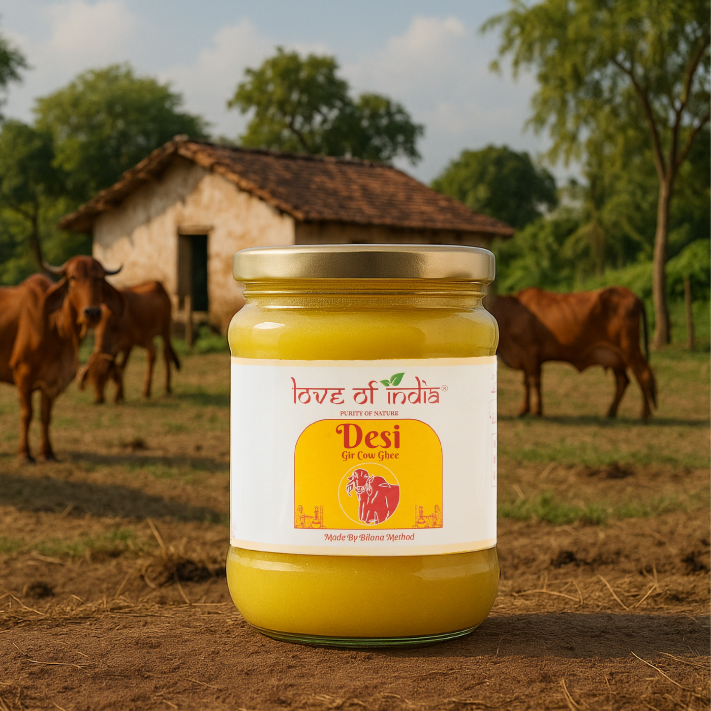 Love of India Desi Vedic Gir Cow Ghee made by Bilona method