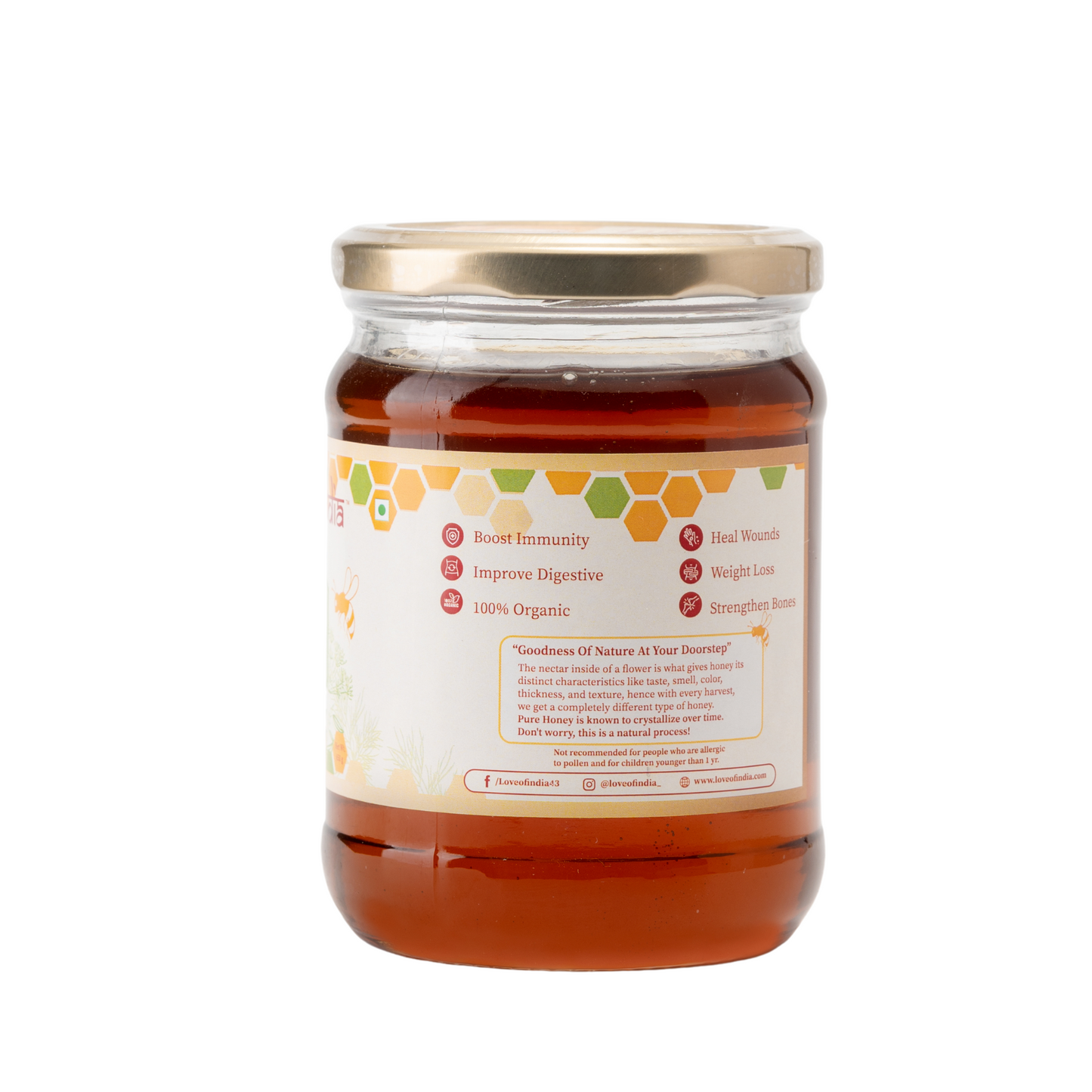 Saunf Honey (Fennel Raw Honey, Raw, Unfiltered, Unprocessed & Non-Pasteurised)