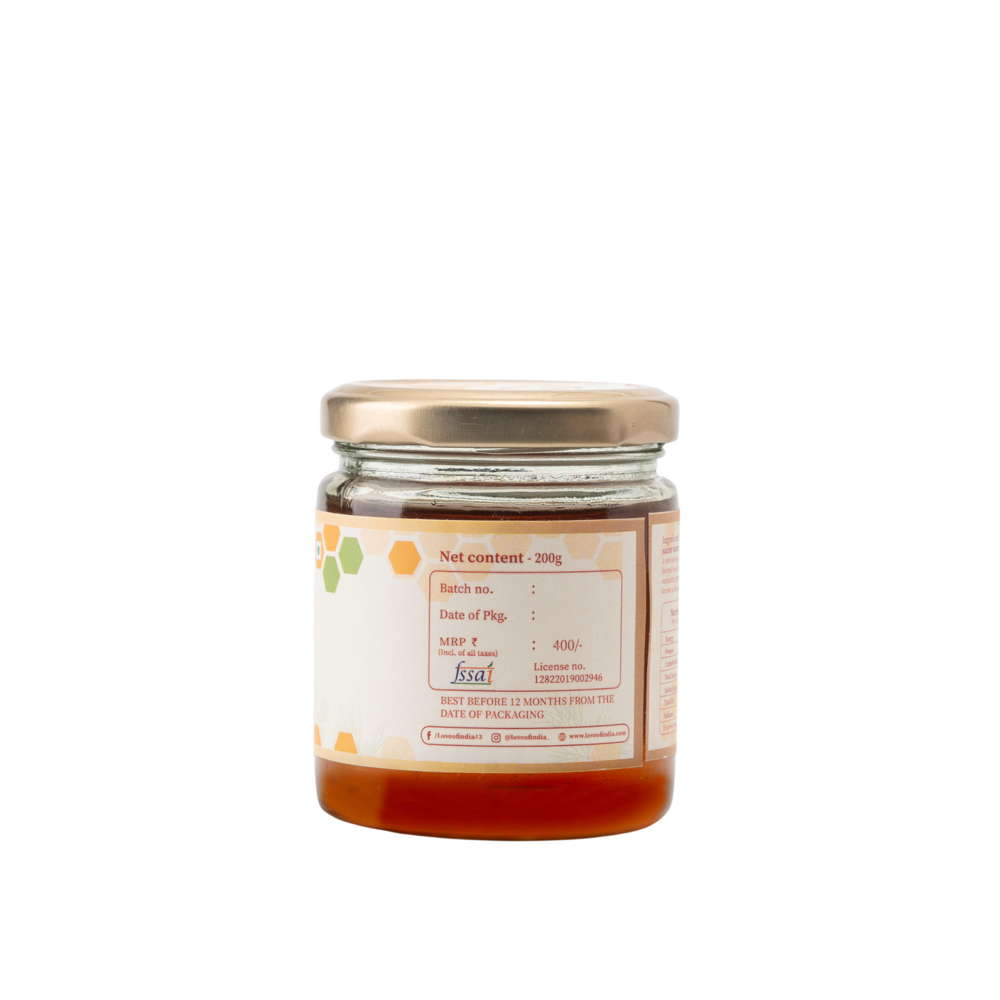 Saunf Honey (Fennel Raw Honey, Raw, Unfiltered, Unprocessed & Non-Pasteurised)