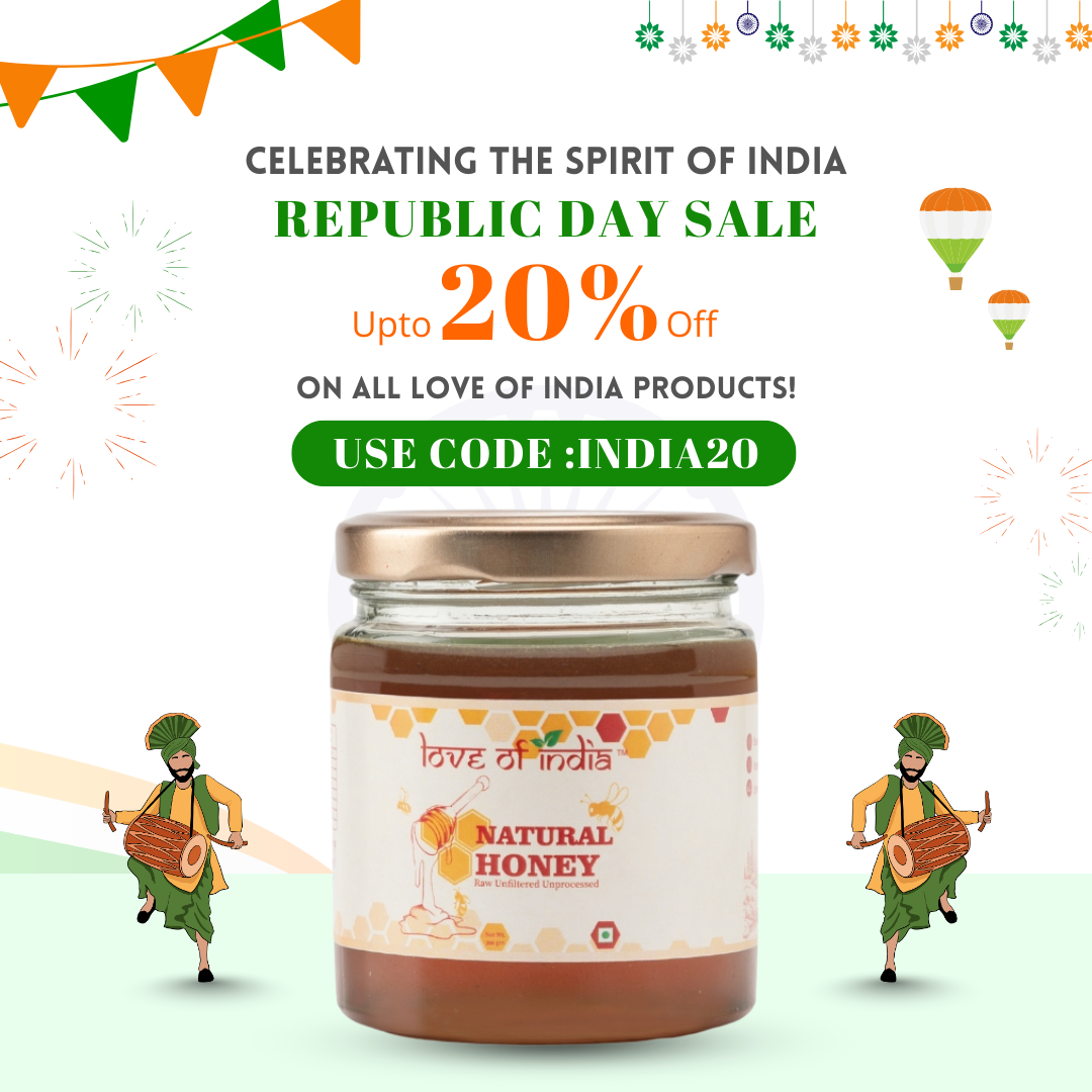 Natural Honey (Raw, Unfiltered, Unprocessed & Non-Pasteurised)