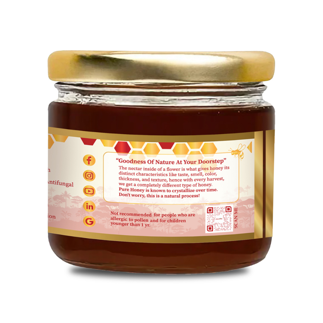 Pure Forest Honey (Unfiltered, Unprocessed & Non-Pasteurised) 400gm