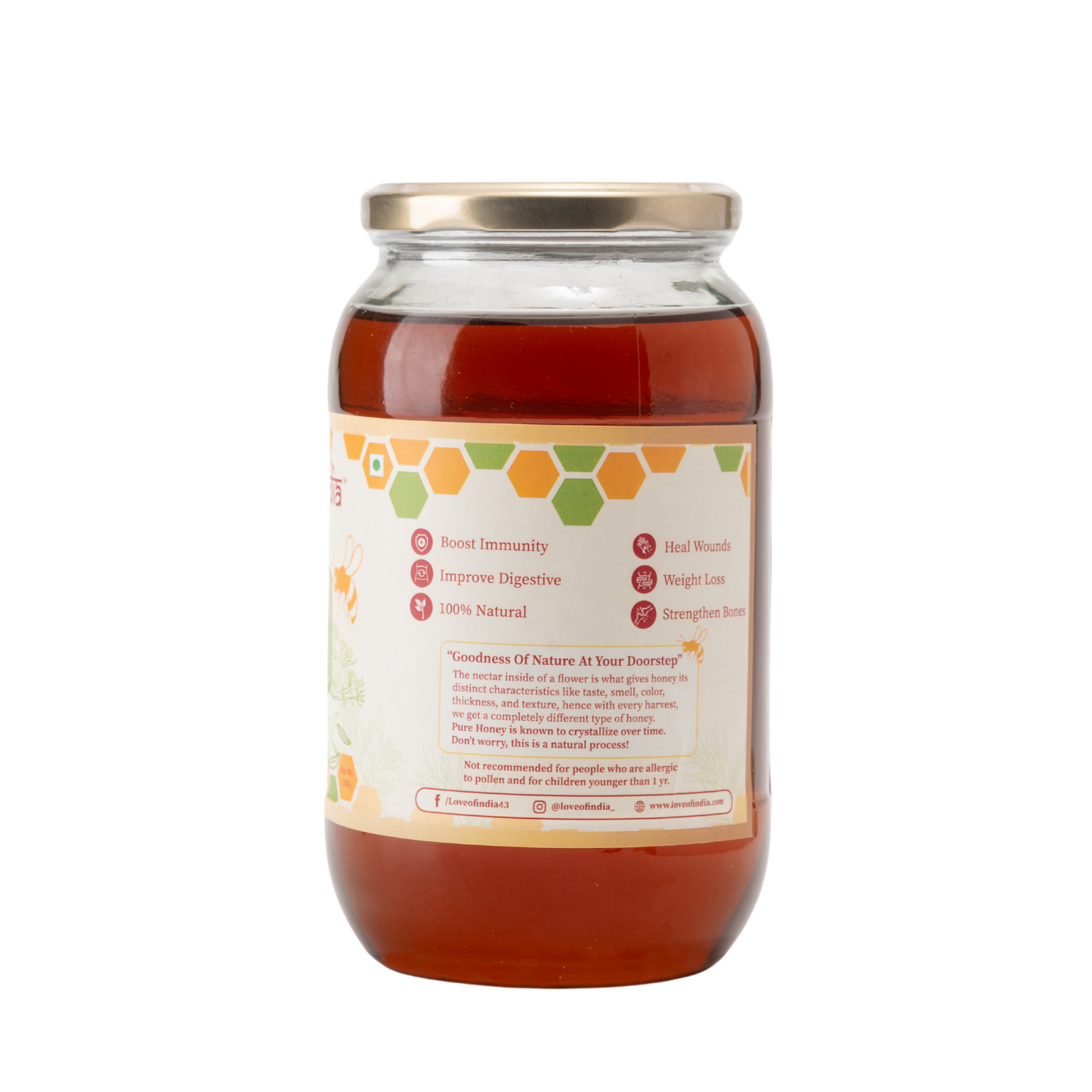 Saunf Honey (Fennel Raw Honey, Raw, Unfiltered, Unprocessed & Non-Pasteurised)
