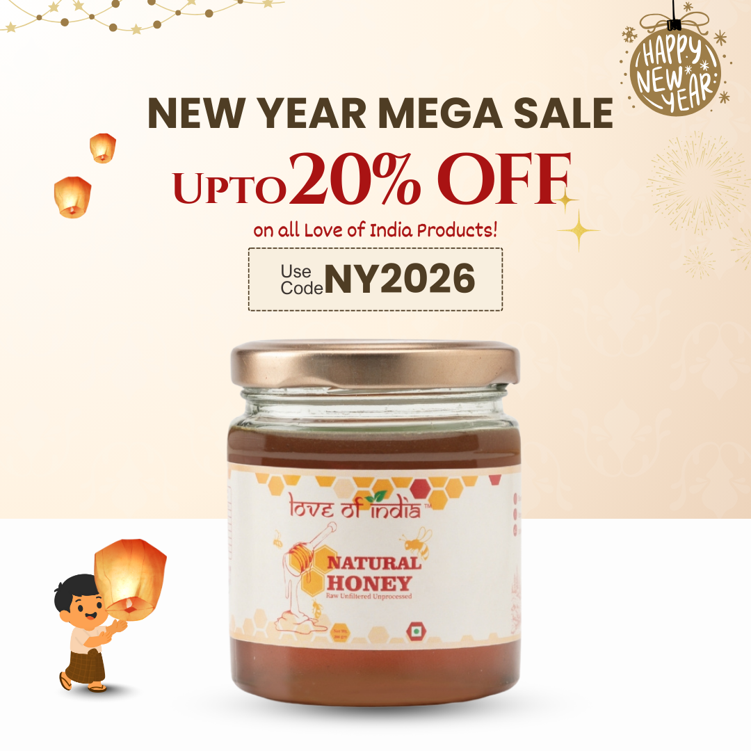 Natural Honey (Raw, Unfiltered, Unprocessed & Non-Pasteurised)