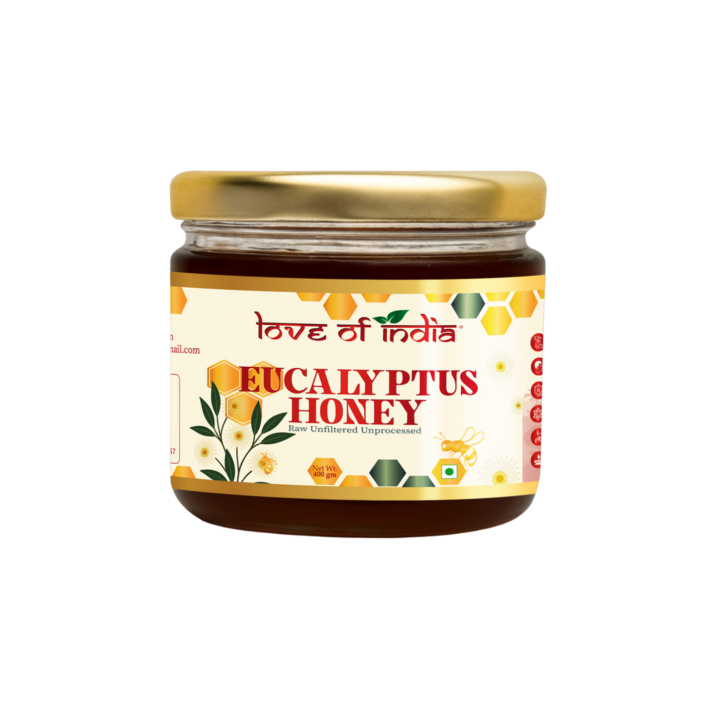 Eucalyptus Honey 400g | 100% Pure – Soothes Sore Throat & Supports Lungs