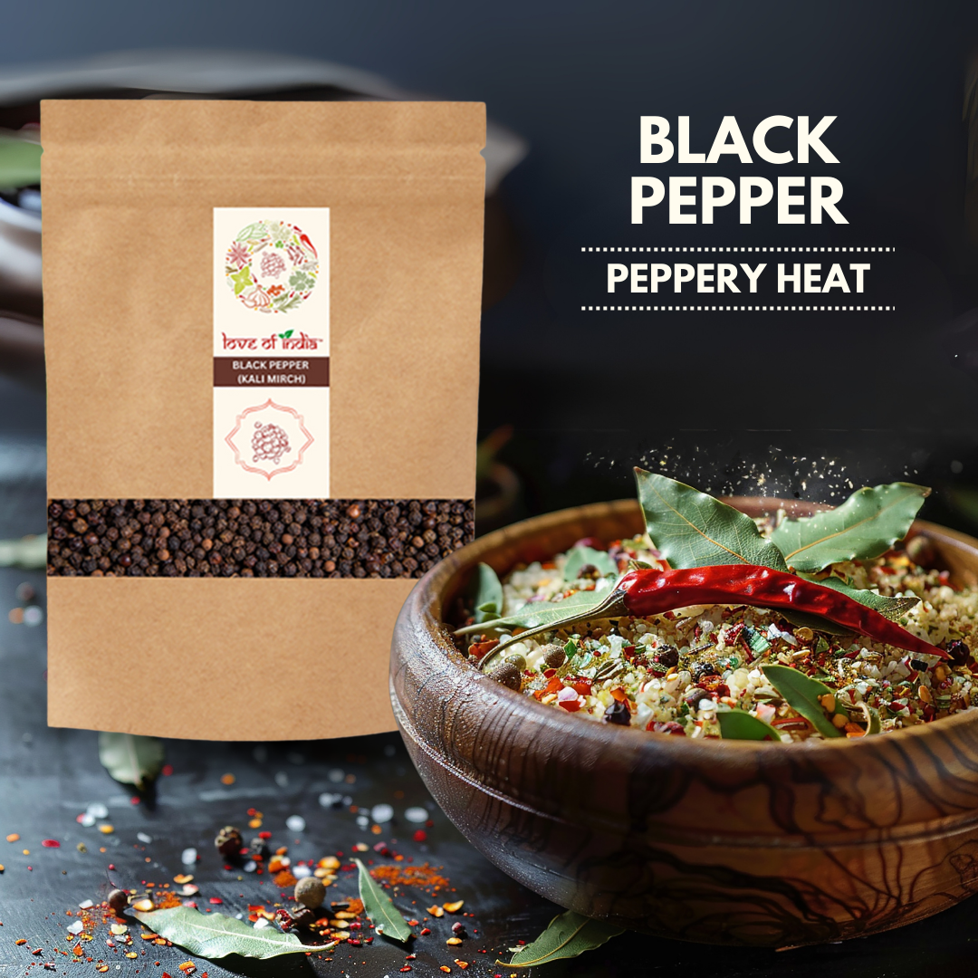Organically Grown Black Pepper Bold (Kali Mirch) | Kerala (Idduki) | Premium Export Quality