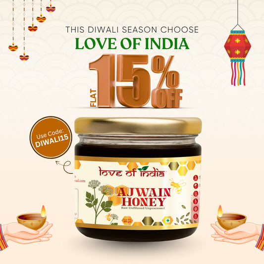 Ajwain Honey 400g | 100% Pure – Aids Digestion & Relieves Cough