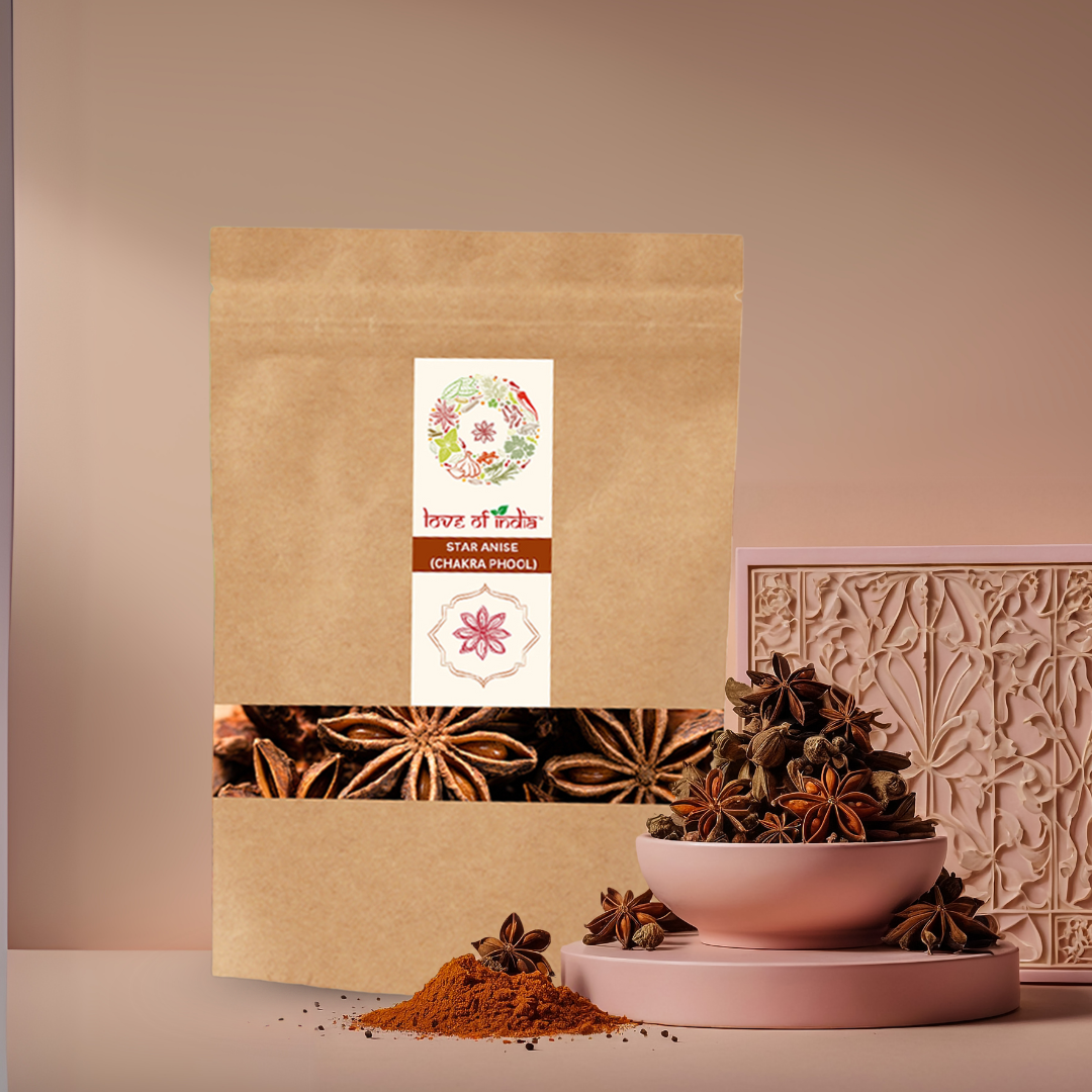 Organically Grown Star Anise (Chakra Phool) | Premium Export Quality and Natural Flavor