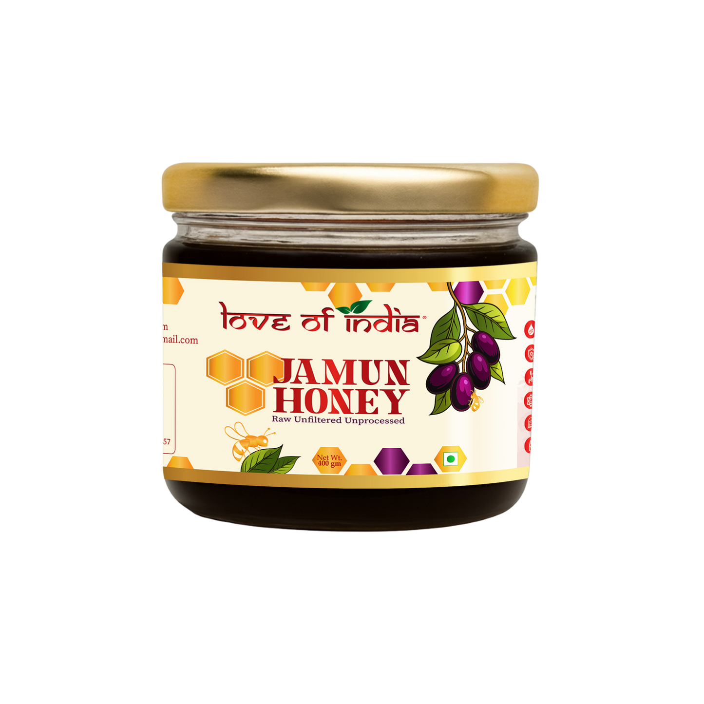 Jamun Honey 400g | 100% Pure β Supports Blood Sugar Balance