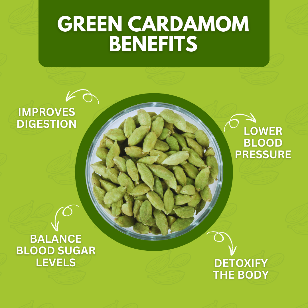 Organically Grown Green Cardamom (Elaichi) 7mm+ | Kerala (Idduki) | Premium Export Quality