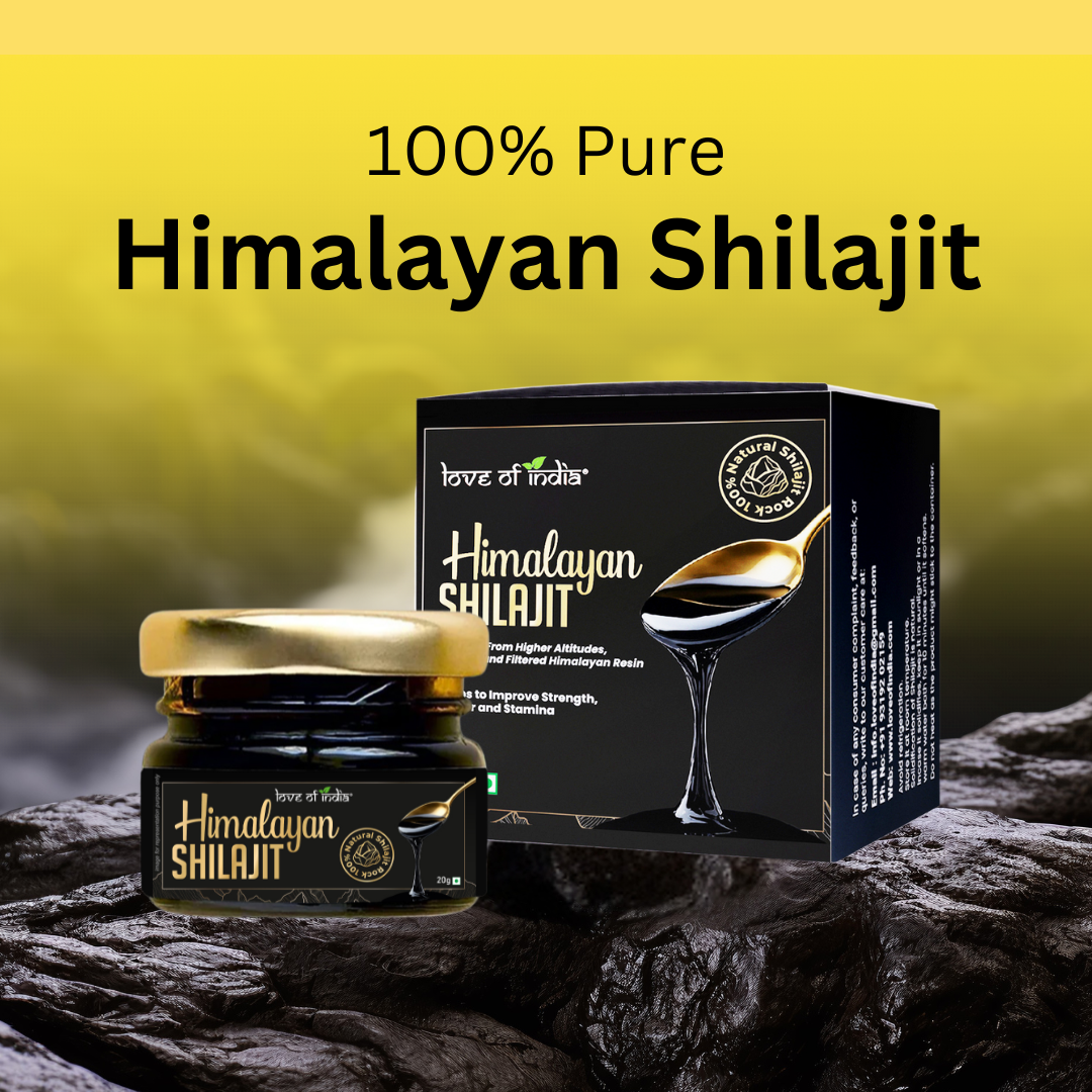 Love of India Pure Himalayan Shilajit Resin | Rich in Fulvic Acid & 85+ Minerals | 20g