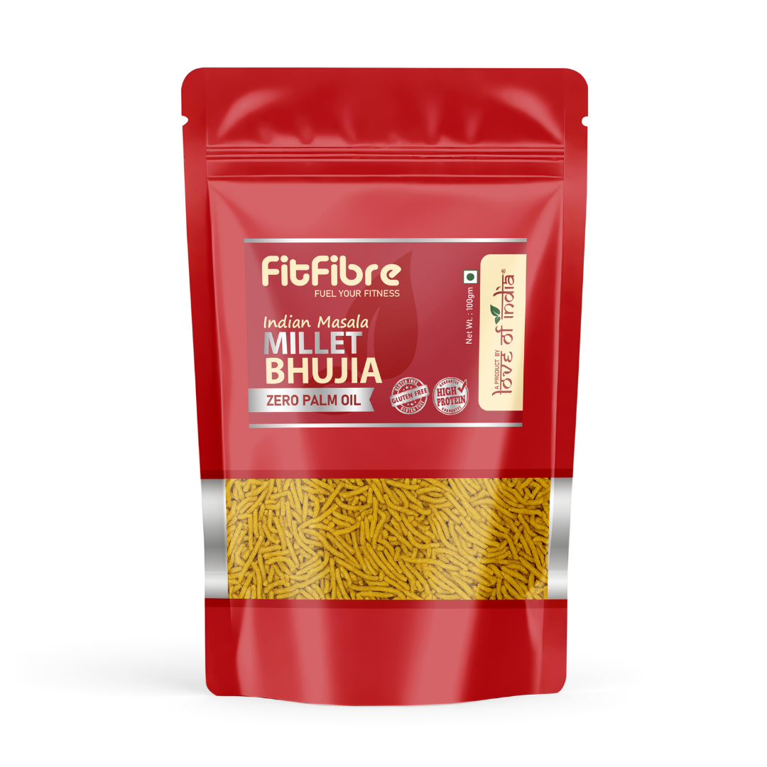 FitFibre Indian Masala Millet Bhujia β Healthy Twist to Your Favourite Snack