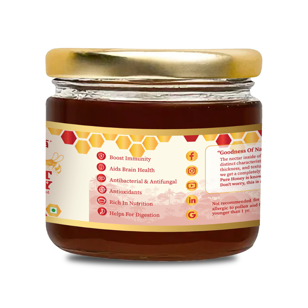 Pure Forest Honey (Unfiltered, Unprocessed & Non-Pasteurised) 400gm