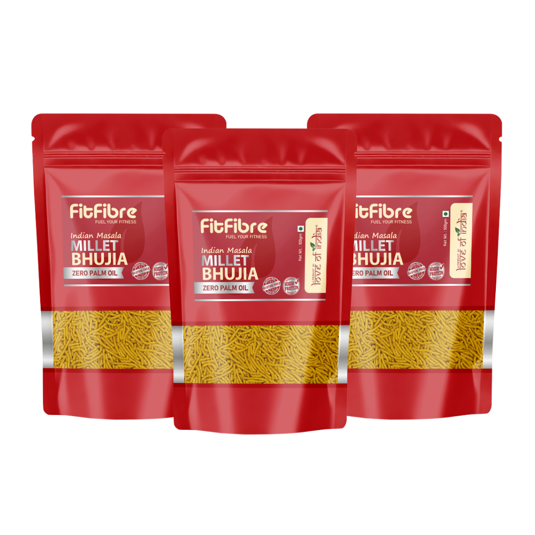 FitFibre Indian Masala Millet Bhujia β Healthy Twist to Your Favourite Snack