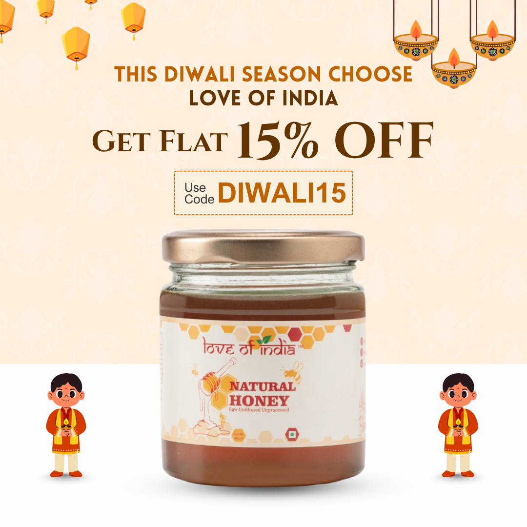 Natural Honey (Raw, Unfiltered, Unprocessed & Non-Pasteurised)