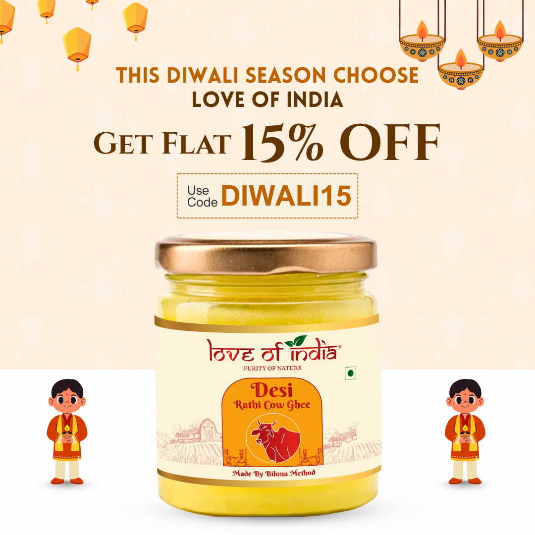 Love of India Desi Vedic Rathi Cow Ghee made by Bilona method