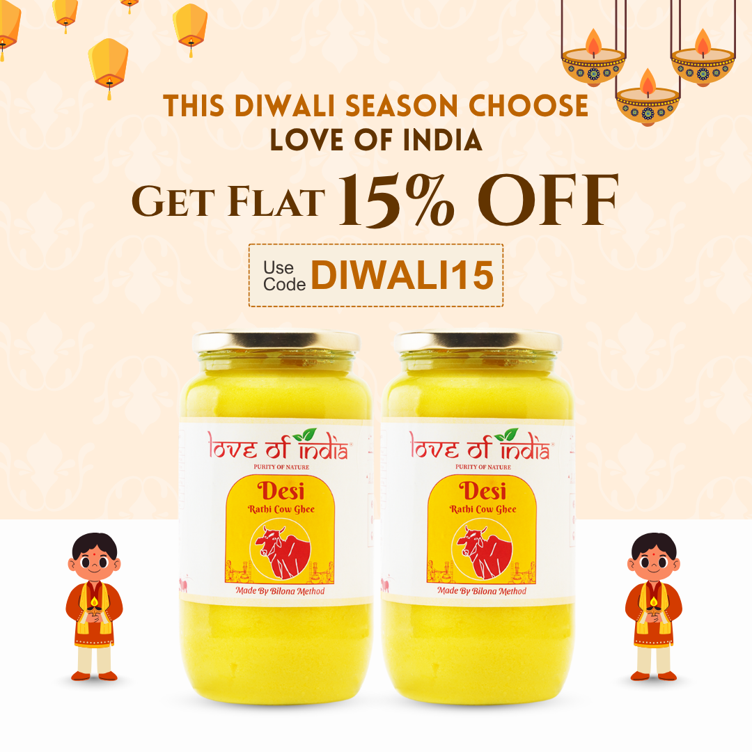 Love of India Desi Vedic Rathi Cow Ghee made by Bilona method