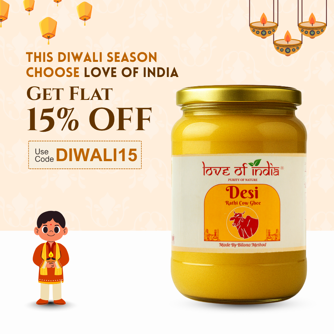 Love of India Desi Vedic Rathi Cow Ghee made by Bilona method