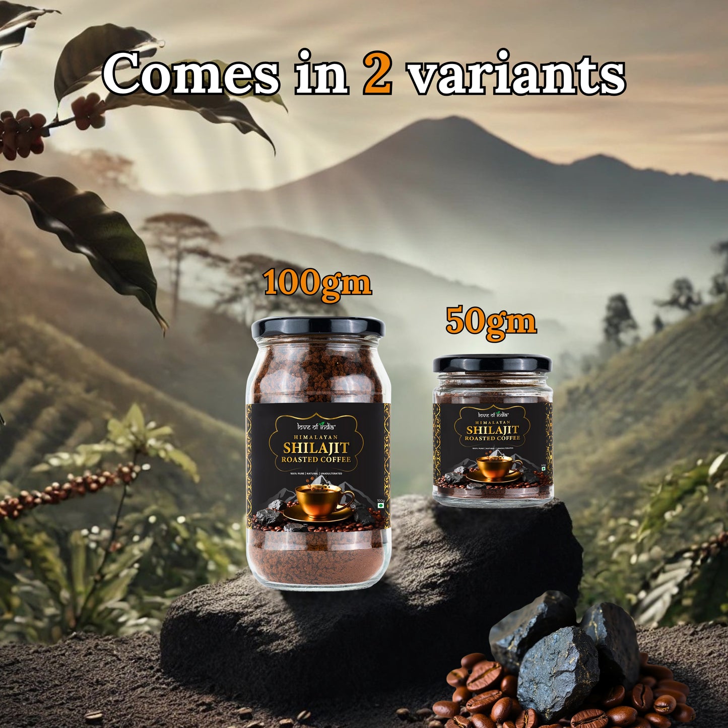 Himalayan Shilajit Roasted Premium Coffee | Rich Aroma & Energy Booster