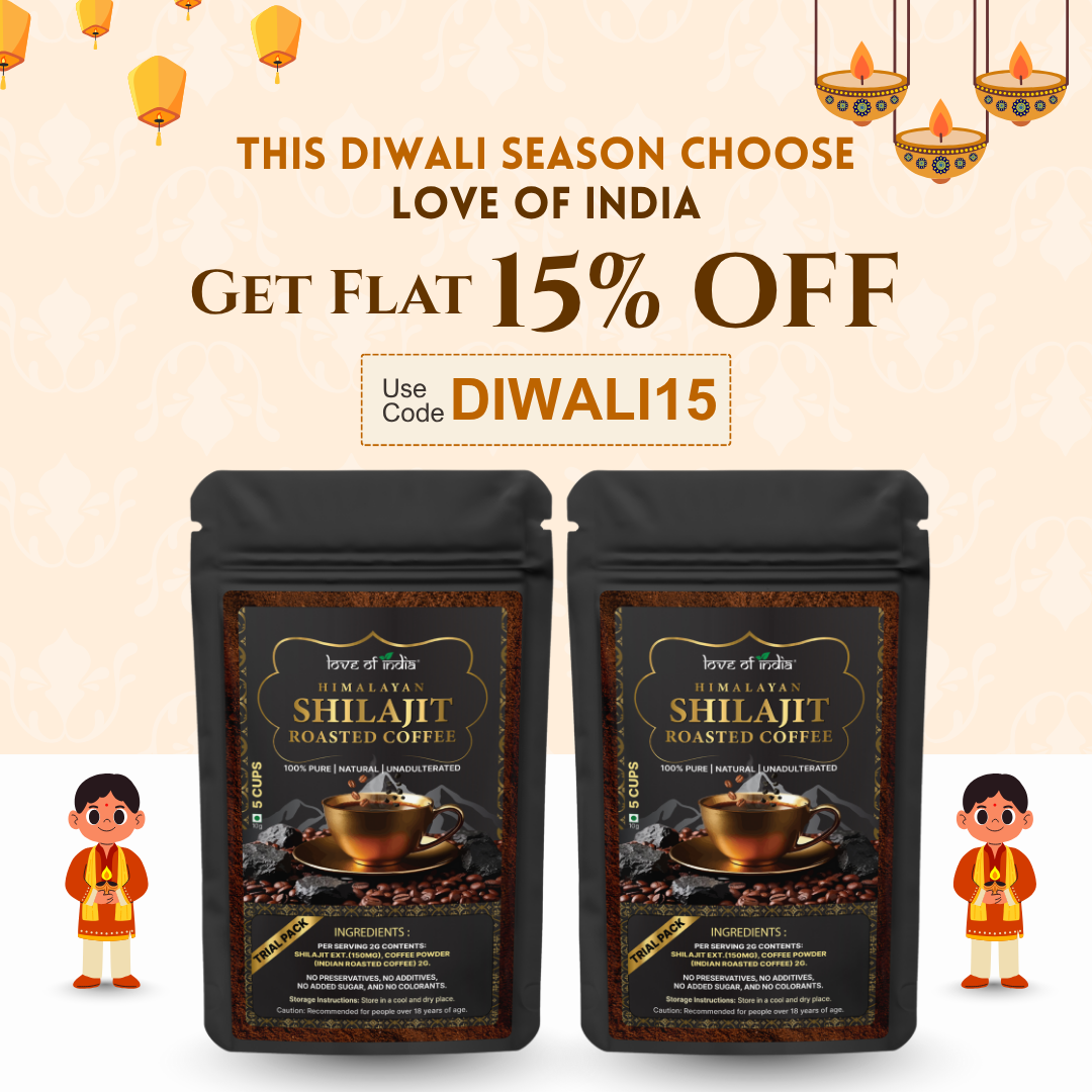 Himalayan Shilajit Roasted Premium Coffee Pack of 2 (10g each) | 10 cups