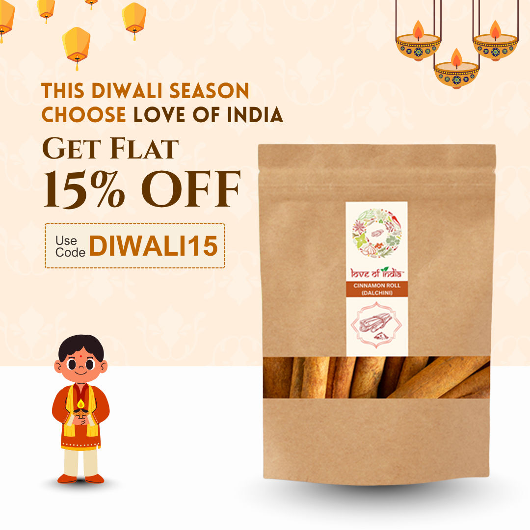 Organically Grown Cinnamon Roll (Dalchini) - 50gm | Premium Export Quality | Authentic & Natural Flavour