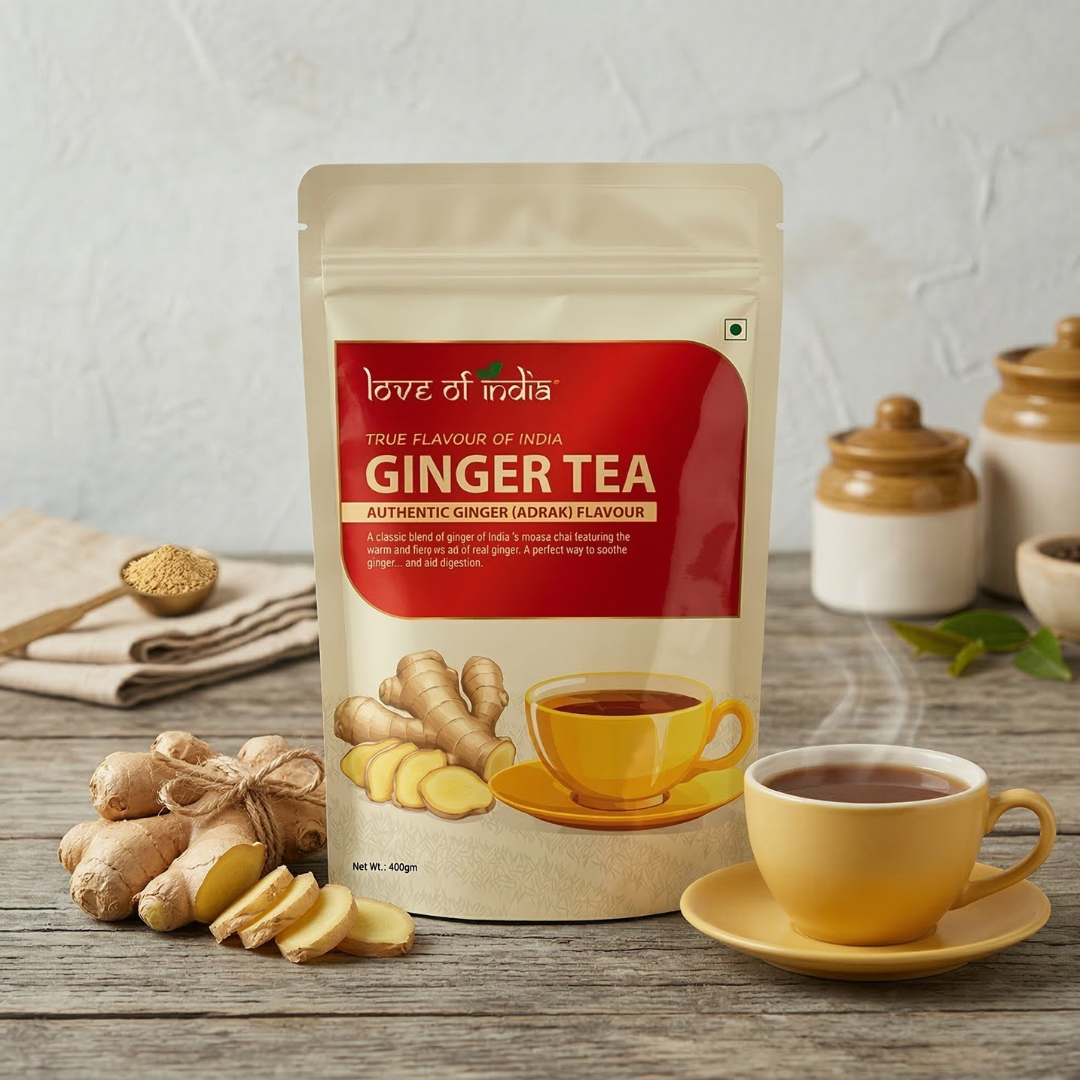 Ginger Tea - Adrak Wali Chai (400gms) | GPAY X LOVE OF INDIA