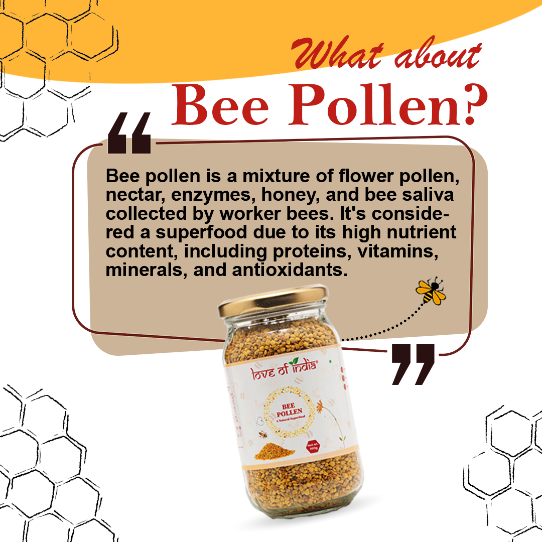 Bee Pollen | 100% Raw Natural Bee Pollen | A Natural Superfood