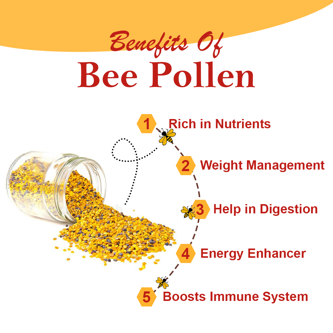 Bee Pollen | 100% Raw Natural Bee Pollen | A Natural Superfood