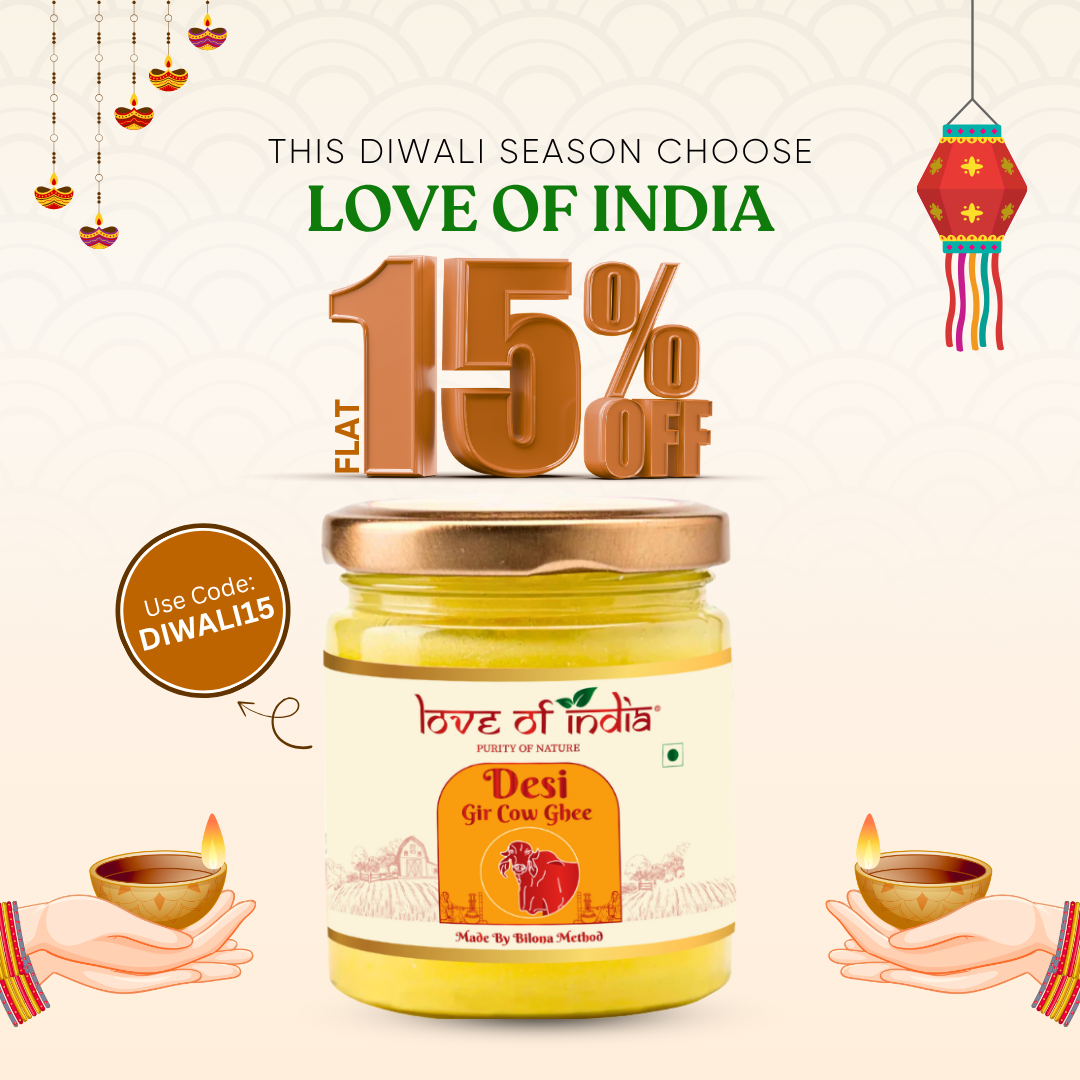Love of India Desi Vedic Gir Cow Ghee made by Bilona method