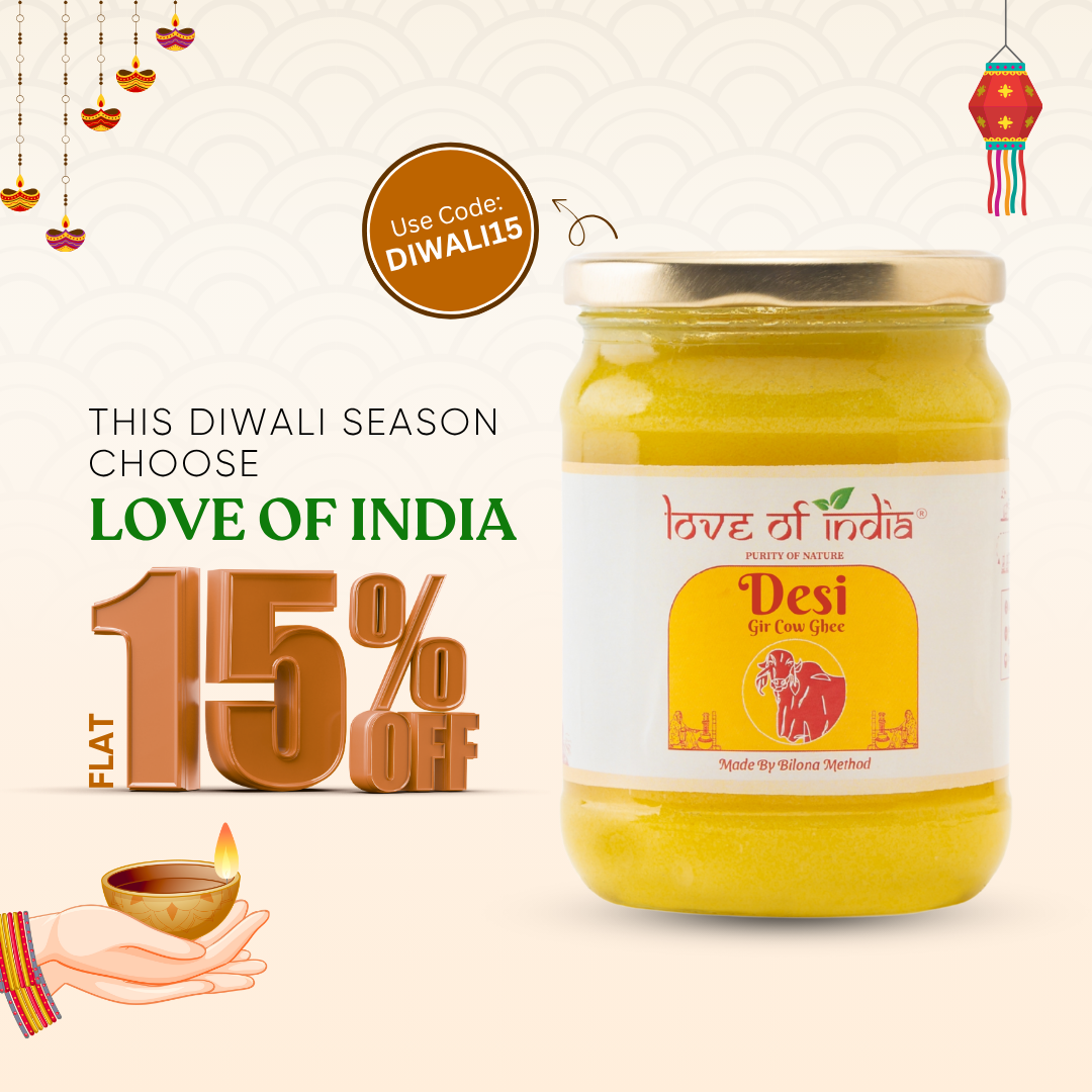 Love of India Desi Vedic Gir Cow Ghee made by Bilona method