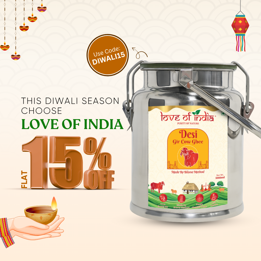 Love of India Desi Vedic Gir Cow Ghee made by Bilona method