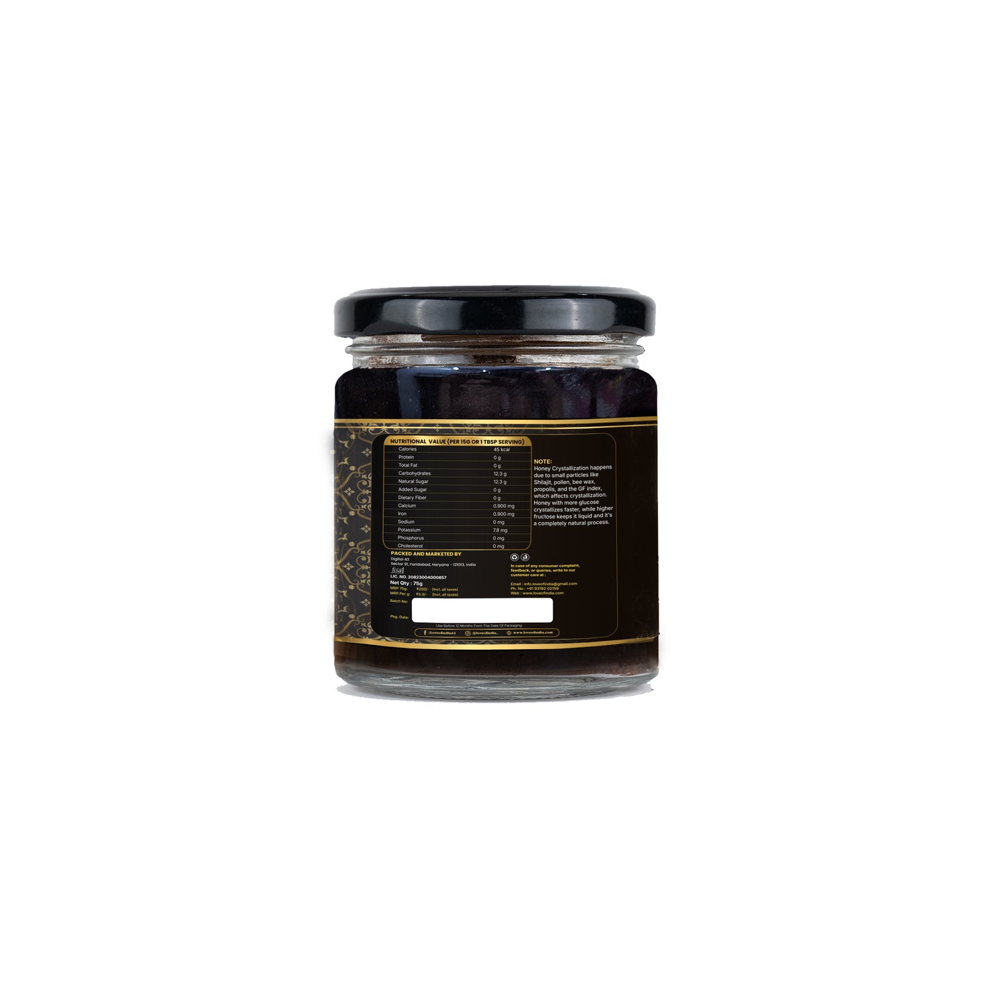 Himalayan Shilajit Honey – Nature’s Pure Fusion | Love Of India 75gm