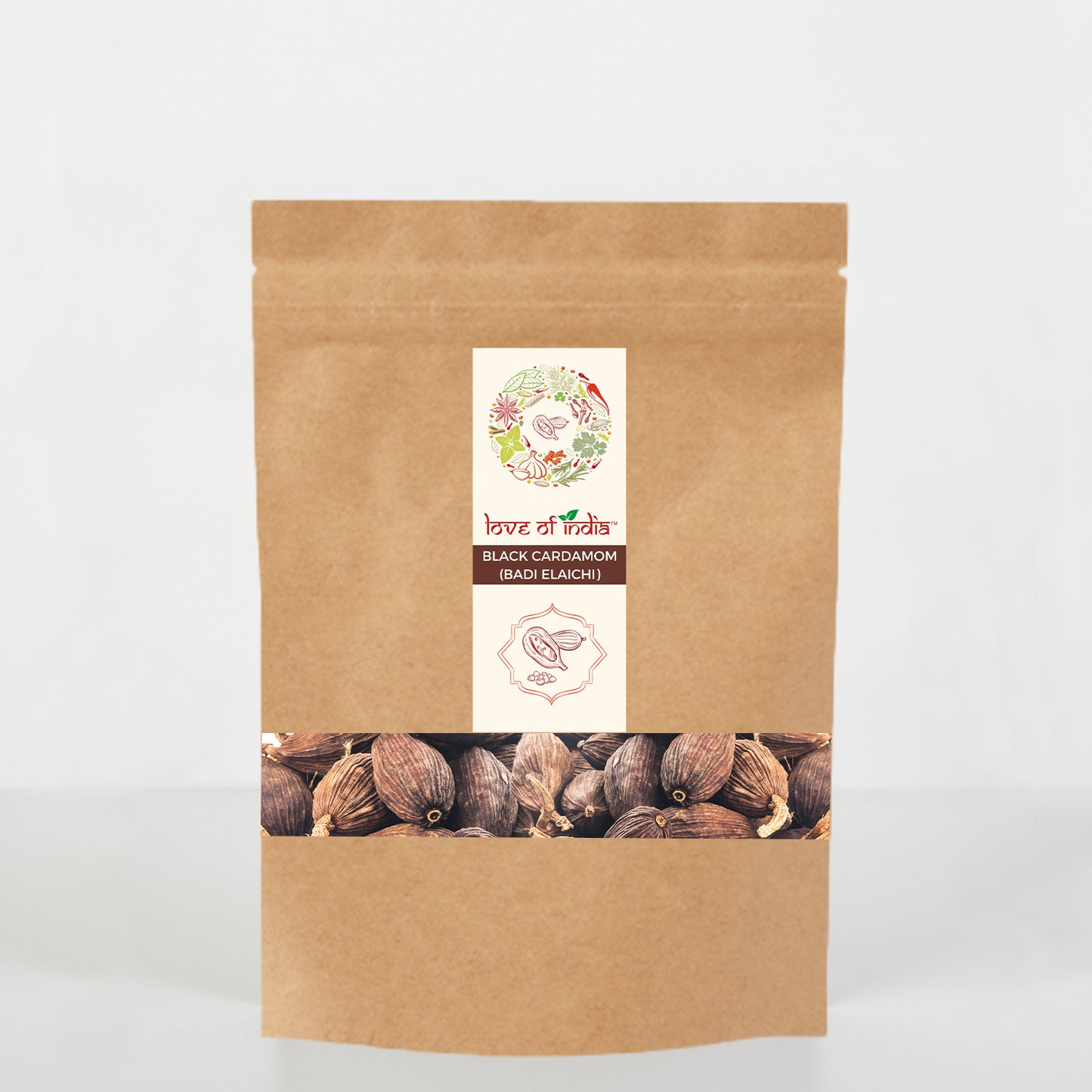 Love of India, Black Cardamom (Badi Elaichi) | Kerala (Idduki) Premium Export Quality and Healing Properties