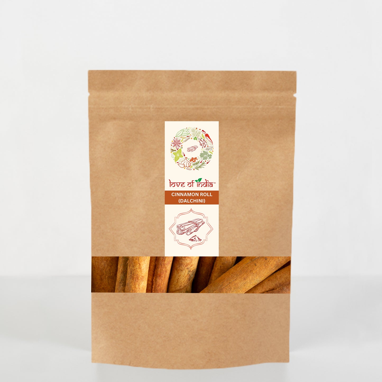 Love of India, Cinnamon Roll (Dalchini) Premium Export Quality and Authentic & Natural Flavour