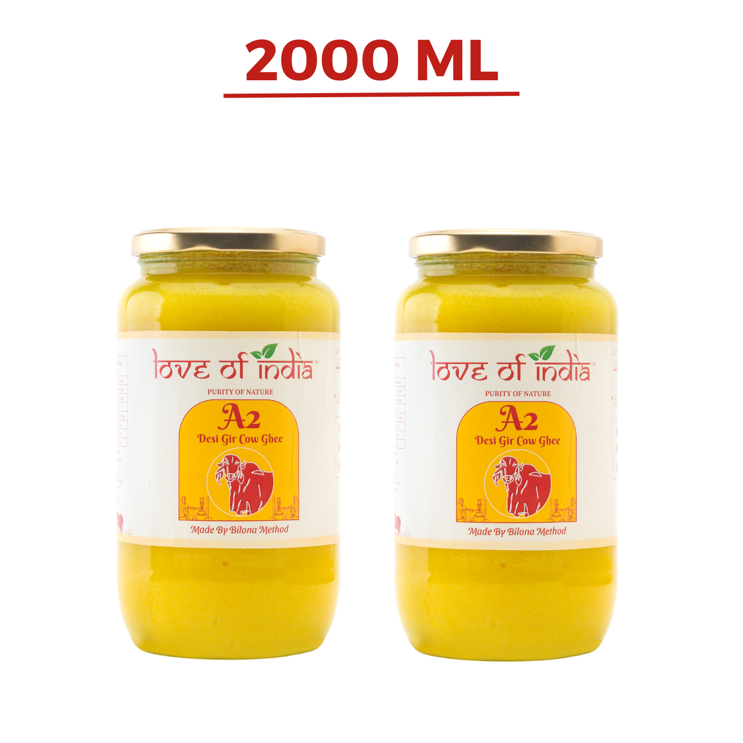 Love of India Desi Vedic Gir Cow Ghee made by Bilona method