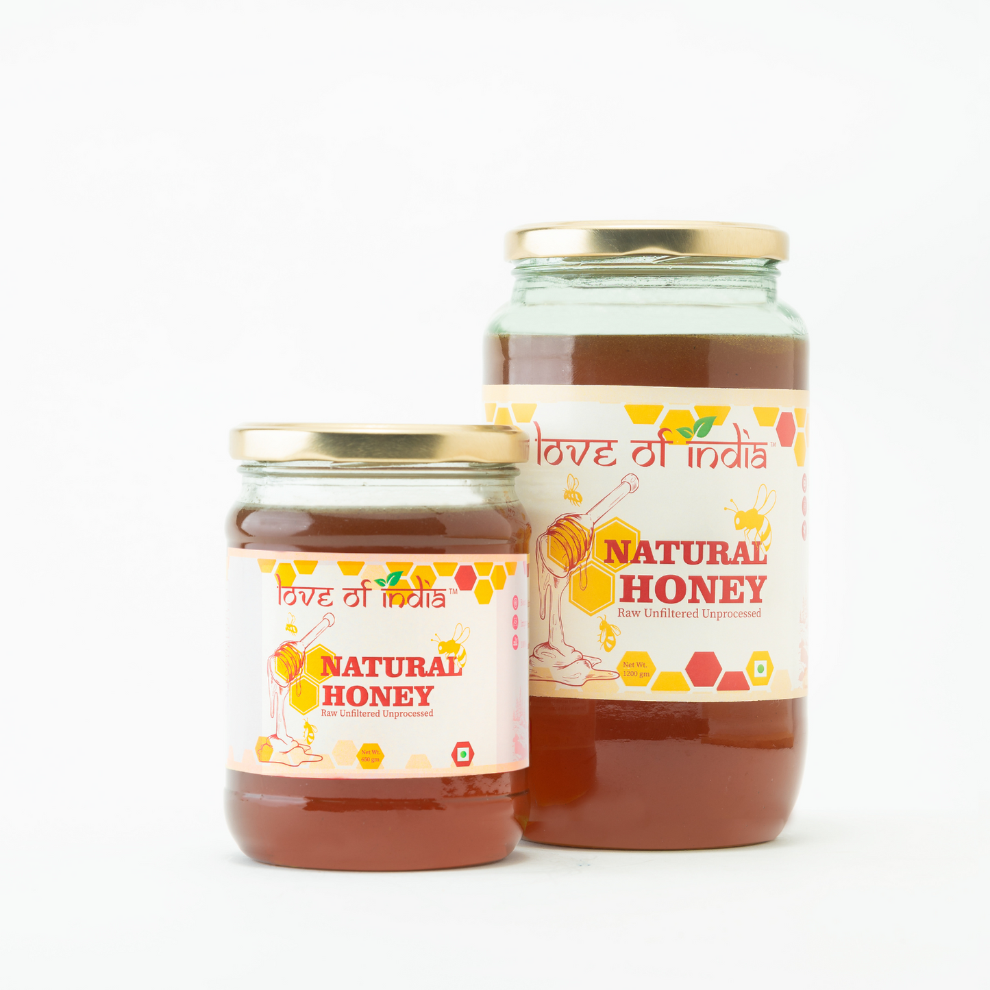 Natural Honey (Raw, Unfiltered, Unprocessed & Non-Pasteurised)
