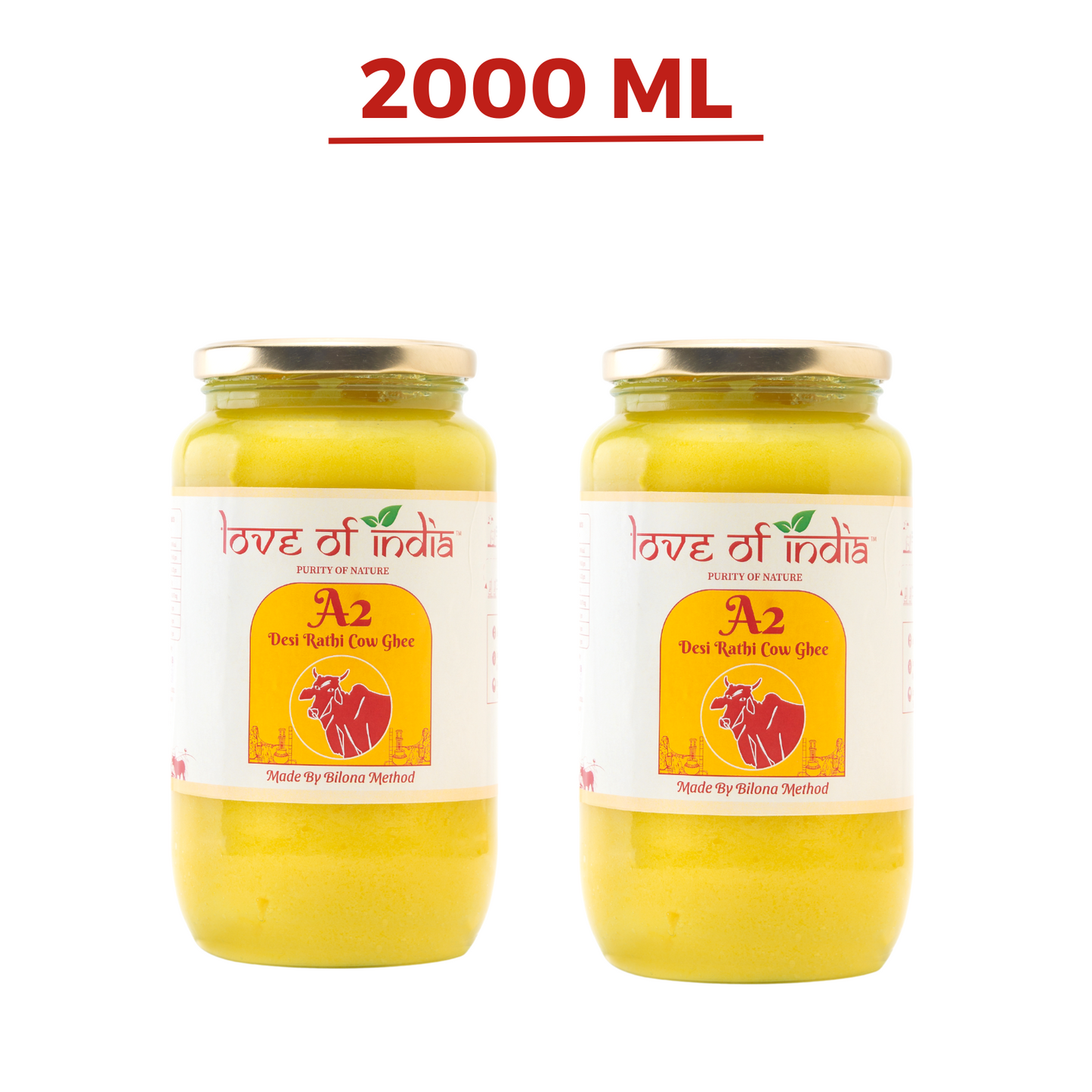 Love of India Desi Vedic Rathi Cow Ghee made by Bilona method