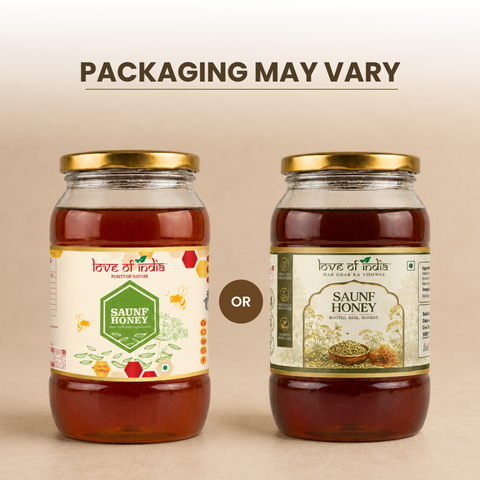 Saunf Honey (Fennel Raw Honey, Unfiltered, Unprocessed & Non-Pasteurised)