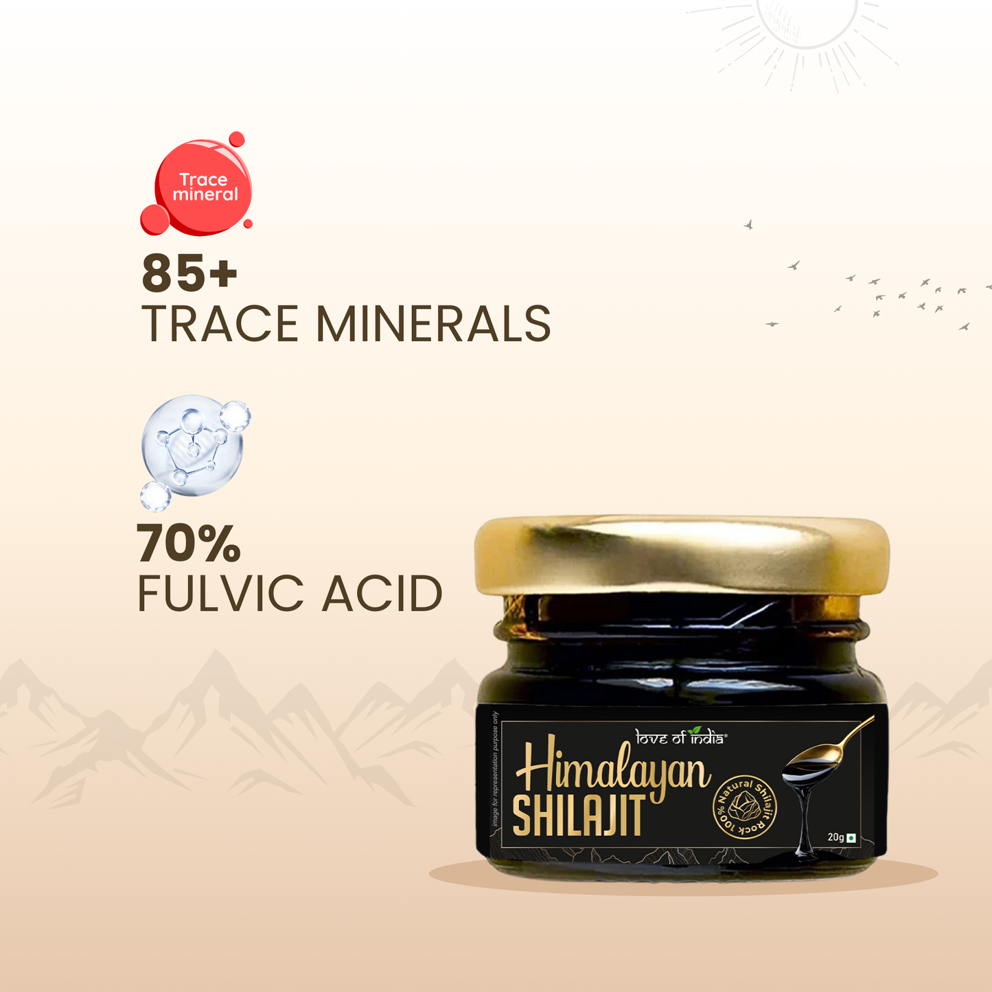 Pure Himalayan Shilajit Resin | Rich in Fulvic Acid & 85+ Minerals | Loveofindia
