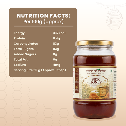 SIDR Honey (Raw, Unprocessed, Unfiltered, Pure & Premium Honey) Jujube Berry