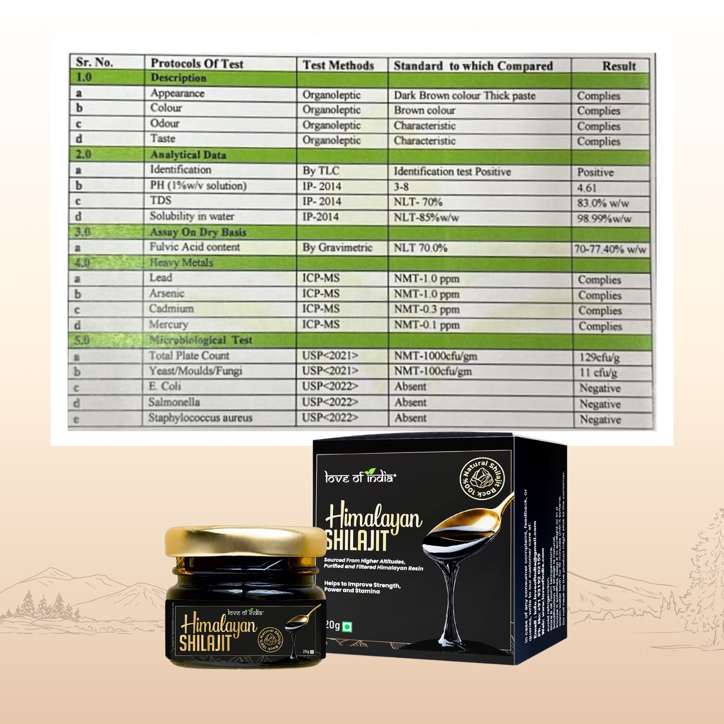 Pure Himalayan Shilajit Resin | Rich in Fulvic Acid & 85+ Minerals | Loveofindia