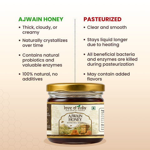 Ajwain Honey 400g | 100% Pure – Aids Digestion & Relieves Cough