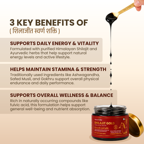Himalayan Shilajit Gold | Ayurvedic Herbal Blend | Fulvic Acid Rich Resin | Quality Tested