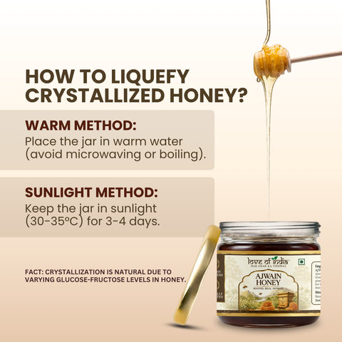 Ajwain Honey 400g | 100% Pure – Aids Digestion & Relieves Cough