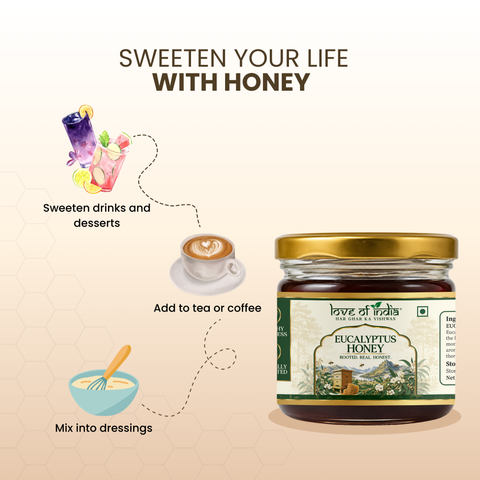 Eucalyptus Honey 400g | 100% Pure – Soothes Sore Throat & Supports Lungs