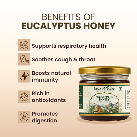 Eucalyptus Honey 400g | 100% Pure – Soothes Sore Throat & Supports Lungs