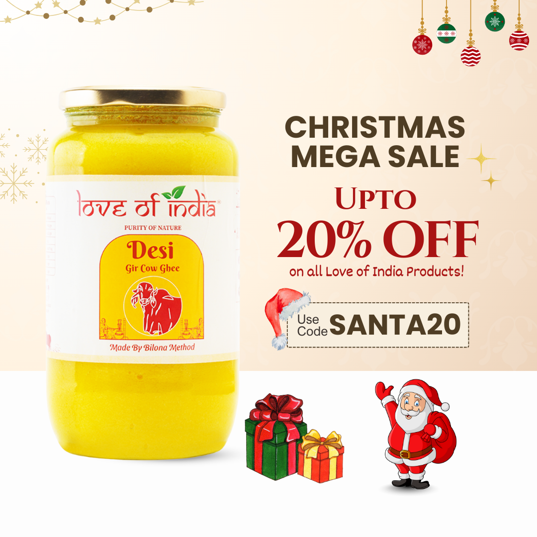 Love of India Desi Vedic Gir Cow Ghee made by Bilona method