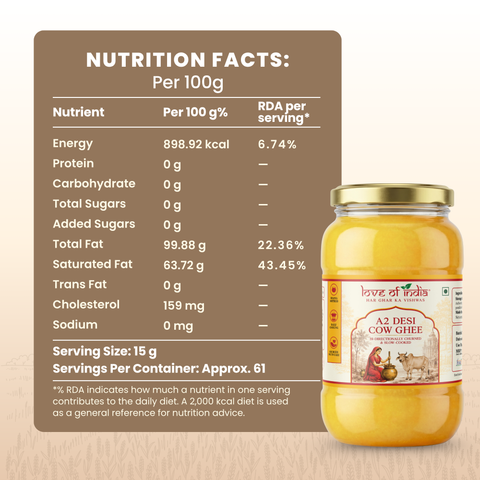 A2 Desi Cow Ghee – Bilona Method | Bi-Directionally Churned & Slow-Cooked