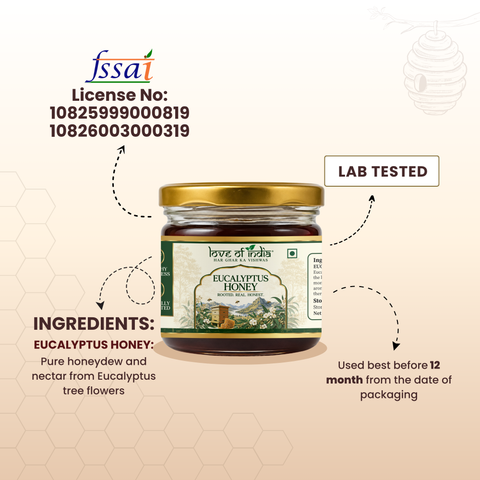 Eucalyptus Honey 400g | 100% Pure – Soothes Sore Throat & Supports Lungs