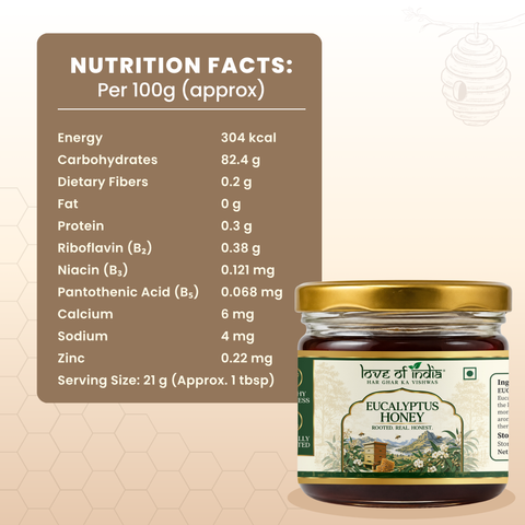 Eucalyptus Honey 400g | 100% Pure – Soothes Sore Throat & Supports Lungs