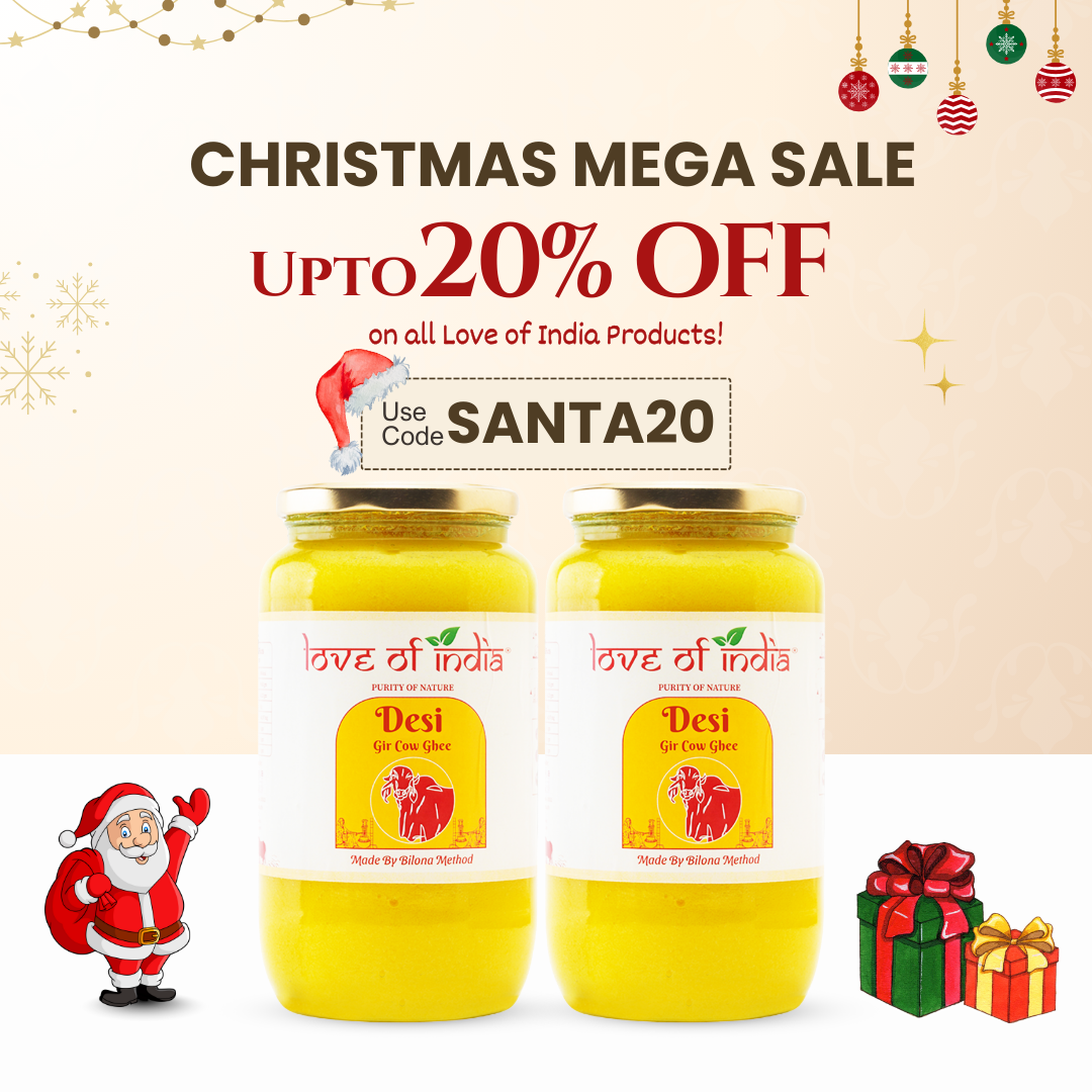 Love of India Desi Vedic Gir Cow Ghee made by Bilona method